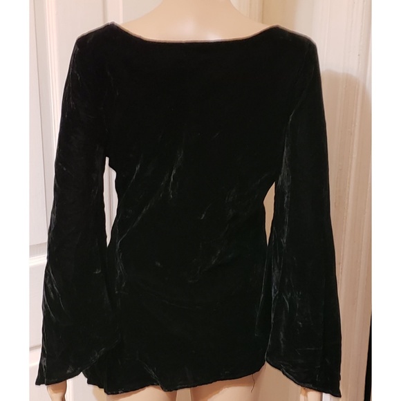 NWOT | Anne Carson {BLACK VELVET BEADED TOP} - Picture 6 of 9